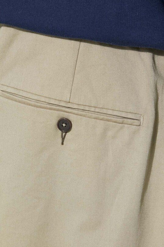 Universal Works pantaloni de bumbac Military Chino 120.STONE bej