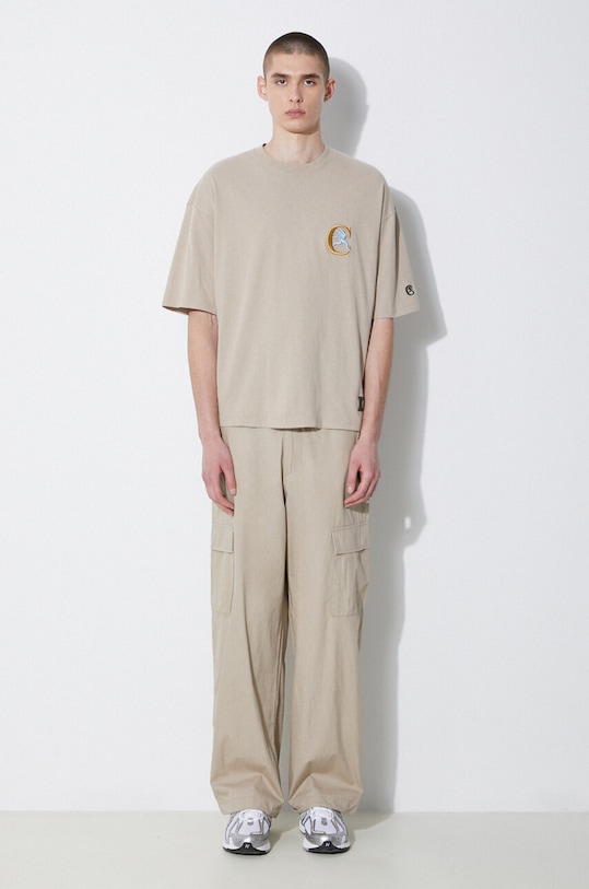 Памучен панталон Champion 220015 бежов SS24