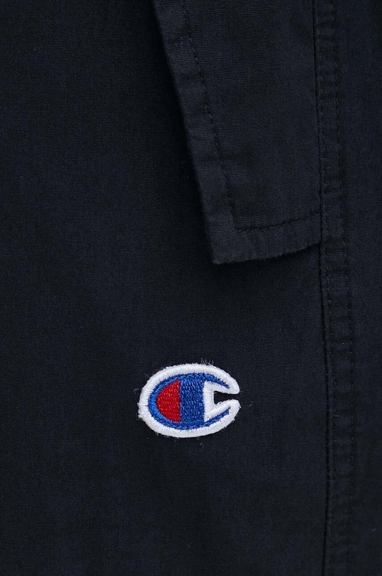 Βαμβακερό παντελόνι Champion μαύρο 220015