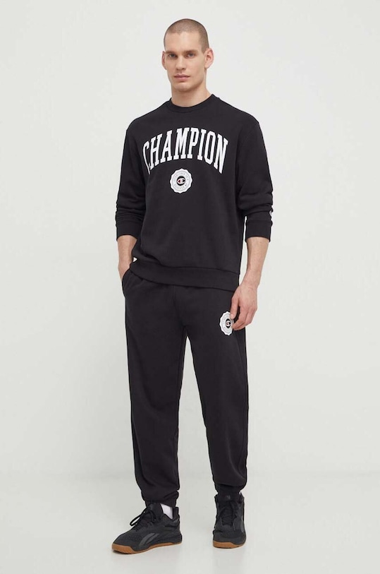 Παντελόνι φόρμας Champion 0 219849. μαύρο SS24