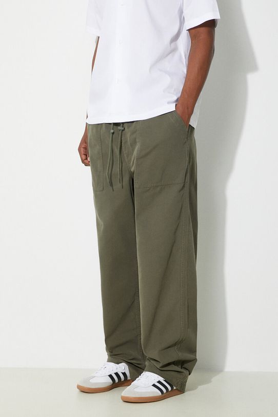 Bavlnené nohavice Vans Premium Standards Easy Trouser LX zelená VN000GZ2KCZ1