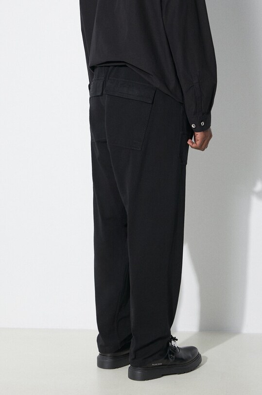 Дрехи Памучен спортен панталон Rick Owens DU01D1370.RIG.09 черен