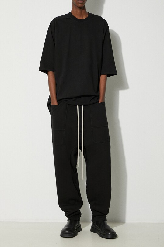Rick Owens joggers Knit Sweat Pants Classic Cargo Drawstring with elastane black DU01D1370.F.09