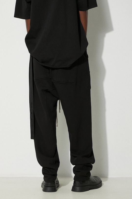 Clothing Rick Owens joggers Knit Sweat Pants Classic Cargo Drawstring DU01D1370.F.09 black