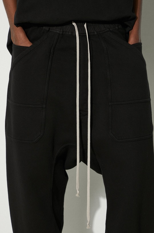 Rick Owens joggers Knit Sweat Pants Classic Cargo Drawstring black DU01D1370.F.09