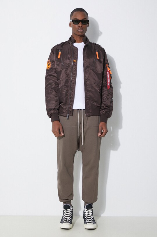 Спортивные штаны Rick Owens DU01D1395.RIG.34 коричневый SS24