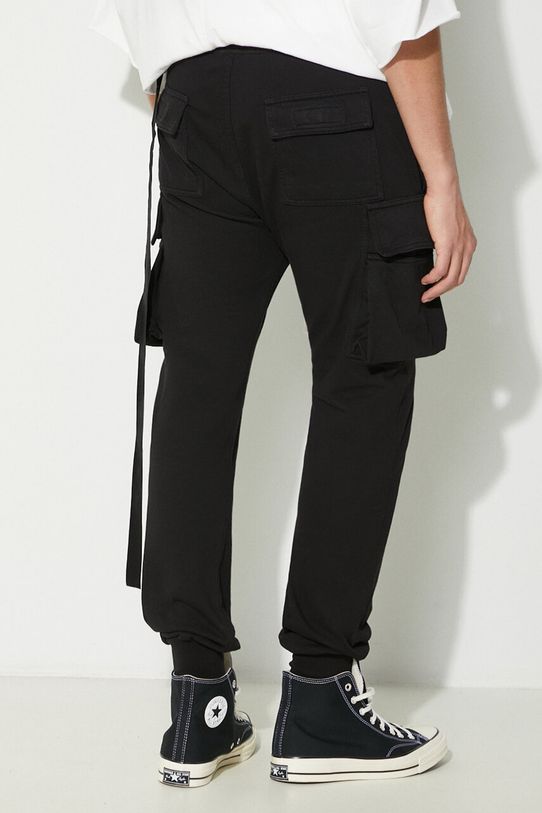 Abbigliamento Rick Owens pantaloni da jogging in cotone Knit Pants Mastodon Cut DU01D1386.RIG.09 nero