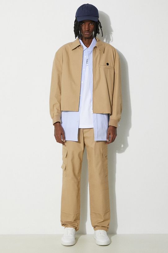 Bavlnené nohavice AMBUSH Slim Cargo Pants Tree BMCF001S24FAB0016262 hnedá SS24