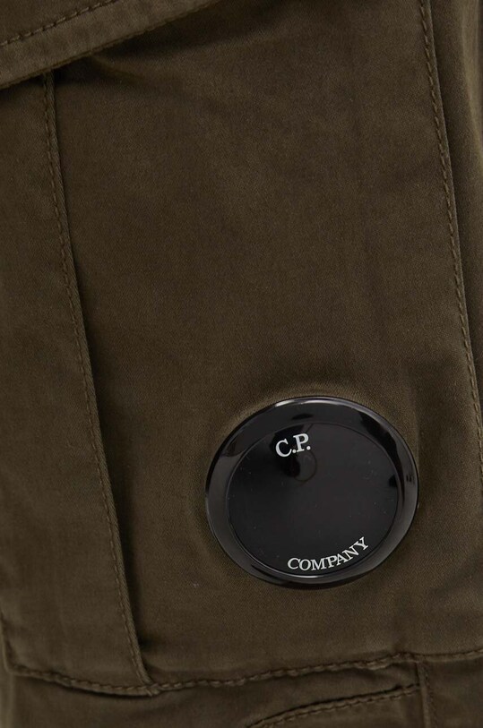 C.P. Company spodnie Stretch Sateen Ergonomic Lens zielony 16CMPA056A005694G