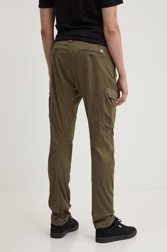 C.P. Company pantaloni Stretch Sateen Ergonomic Cargo 16CMPA063A005694G verde SS24