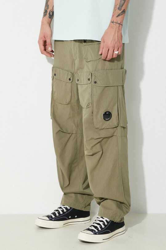 C.P. Company cotton trousers Rip-Stop Loose Cargo cotton green 16CMPA174A006272G