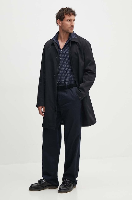 Wood Wood spodnie Silas Classic 10001601.5252 granatowy SS24