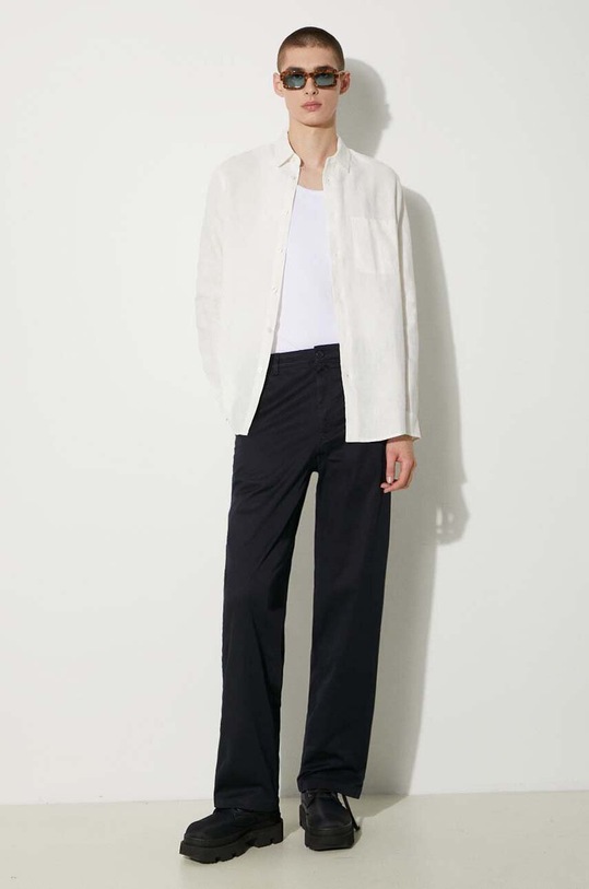 Wood Wood pantaloni Silas Classic 10001601.5252 blu navy SS24
