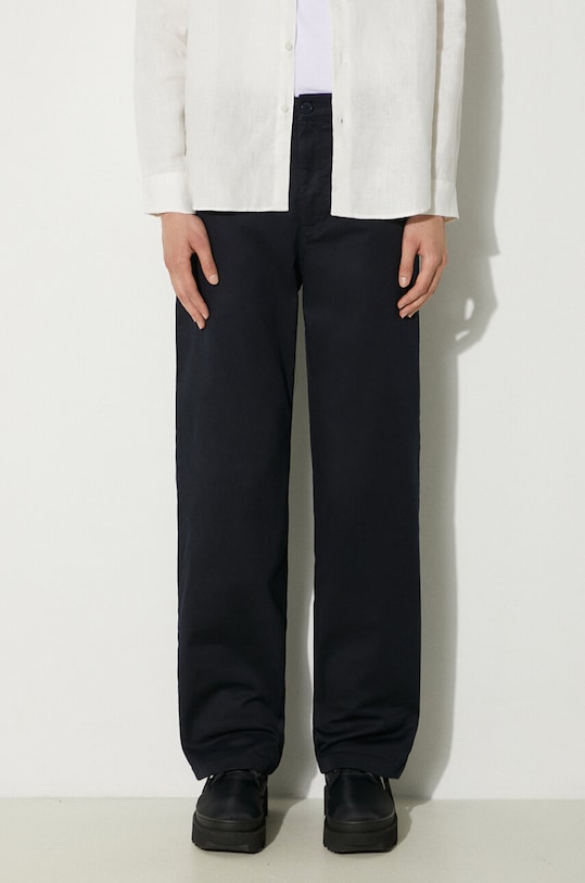 Wood Wood pantaloni Silas Classic blu navy 10001601.5252