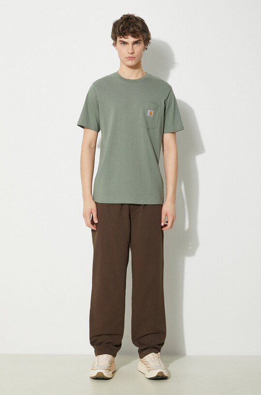 Бавовняні штани ICECREAM Skate Pant IC24109 коричневий SS24