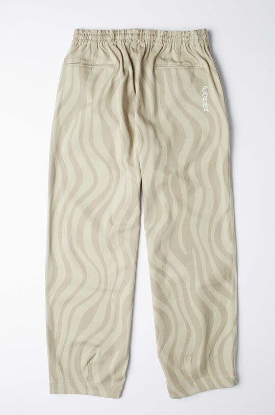 by Parra trousers Flowing Stripes Pant 51151. beige SS24