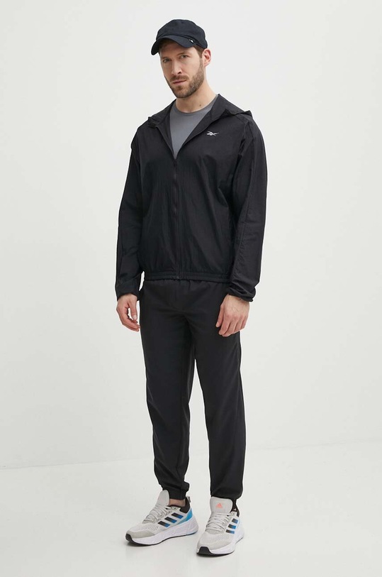 Reebok pantaloni de alergare 100075619 negru AW24