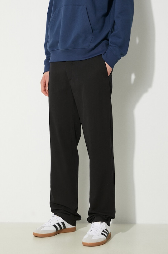 Norse Projects pantaloni Aros Regular Organic negru N25.0368.9999