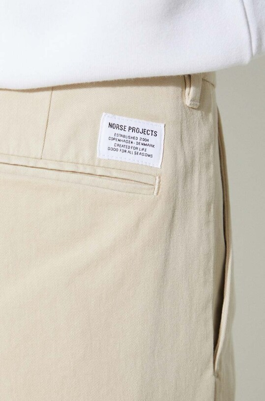 Norse Projects pantaloni Aros Regular Organic N25.0368.2064 bej