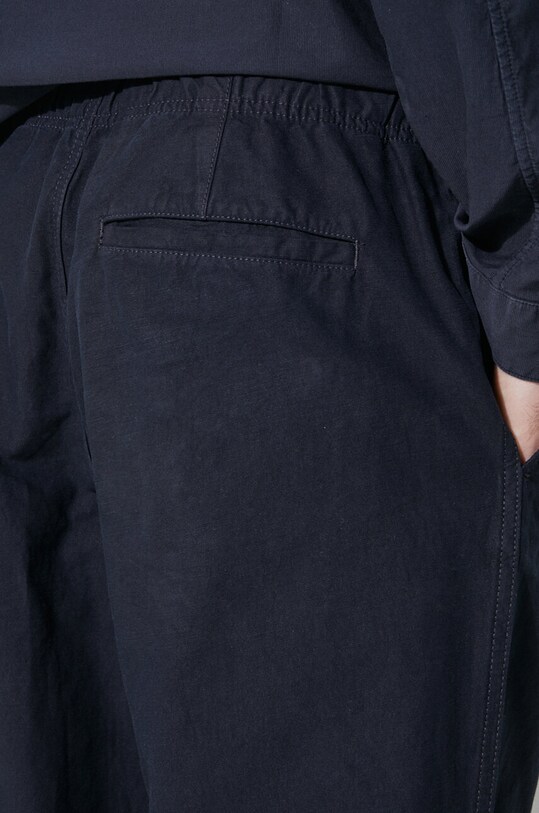 Штани з домішкою льону Norse Projects Ezra Relaxed Cotton Linen N25.0402.7004 темно-синій