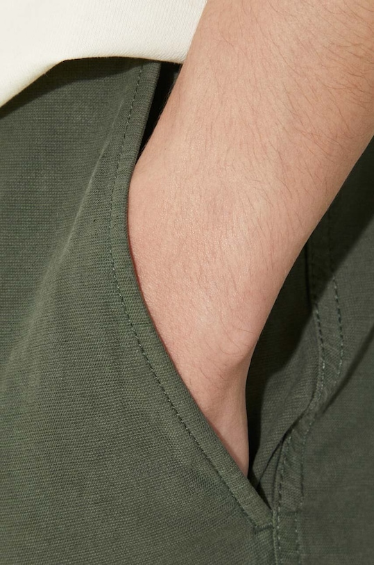 Nohavice s prímesou ľanu Norse Projects Ezra Relaxed Cotton Linen N25.0402.8022 zelená