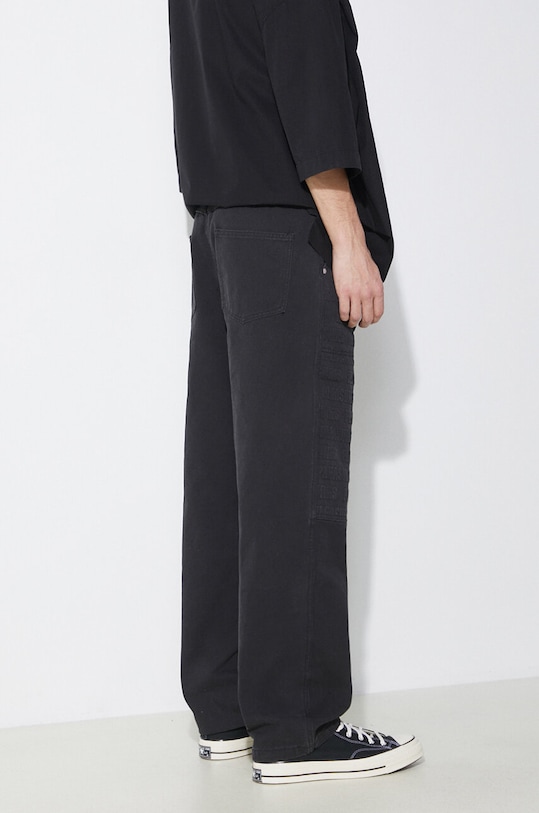 Clothing PLEASURES trousers Impact Double Knee Pants P24SP041.BLACK black