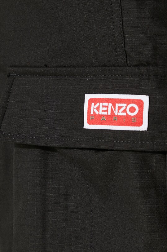 Kenzo cotton trousers Cargo Workwear Pant FE55PA2429DL.99 black