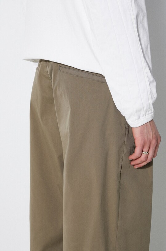 NEIGHBORHOOD trousers Baggysilhouette Easy Pants 241AQNH.PTM03 green