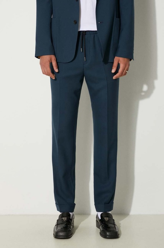 Paul Smith pantaloni in lana blu navy M1R.921T.G00001