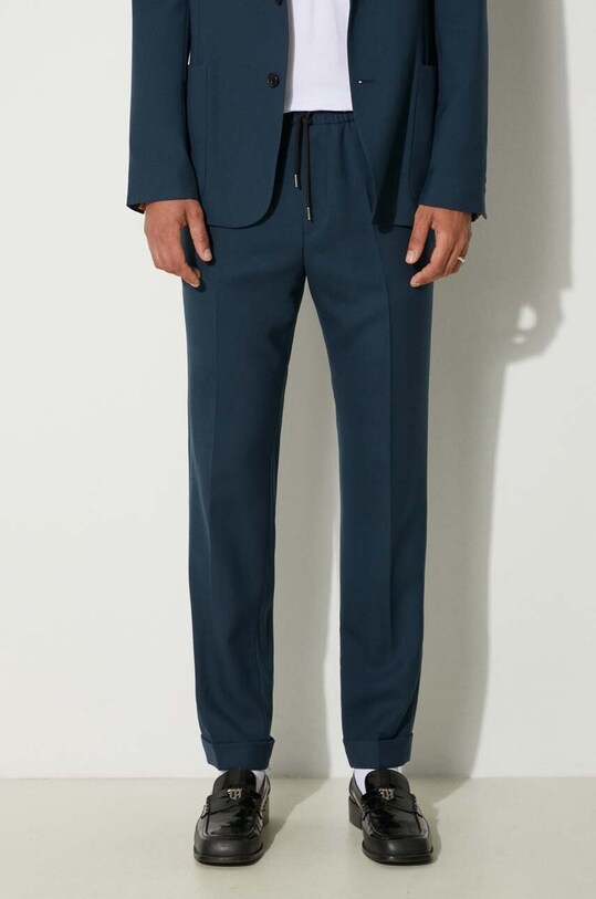 Paul Smith spodnie wełniane niebieski M1R.921T.G00001