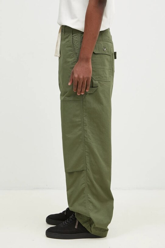 Pamučne hlače Engineered Garments Painter Pant OR307.CT010 zelena SS24
