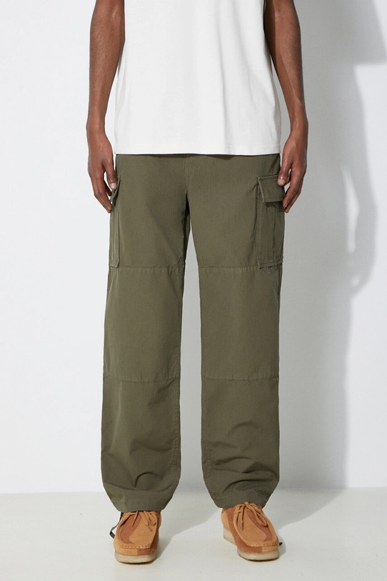 Хлопковые брюки Stan Ray Cargo Pant гладкий зелёный CE2404263