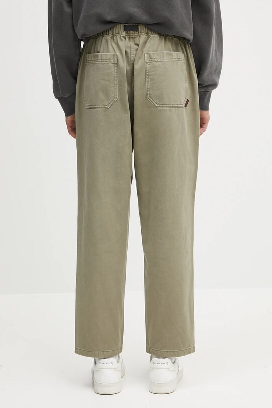 Дрехи Памучен панталон Gramicci Loose Tapered Ridge Pant G114.OGT зелен