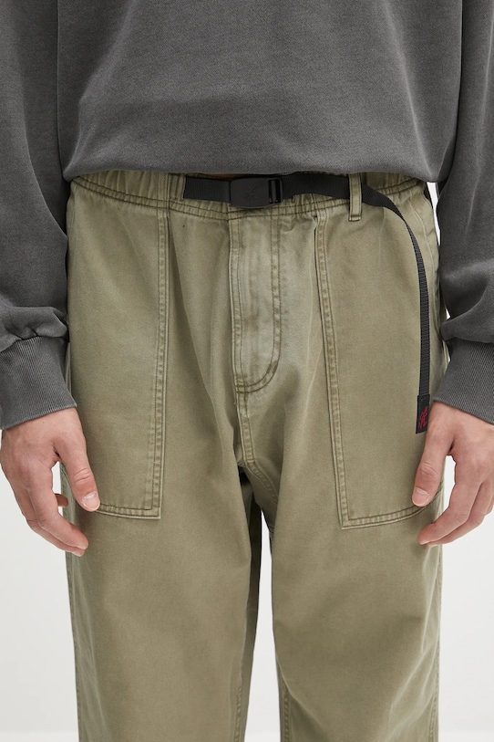 Bavlněné kalhoty Gramicci Loose Tapered Ridge Pant zelená G114.OGT