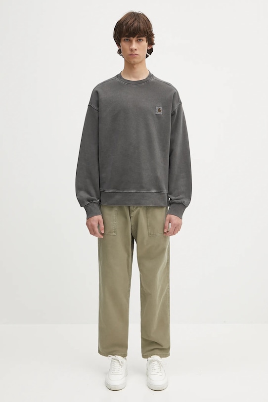 Bavlněné kalhoty Gramicci Loose Tapered Ridge Pant G114.OGT zelená