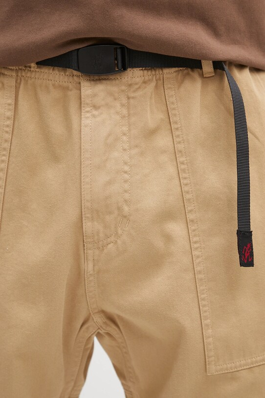 Памучен панталон Gramicci Loose Tapered Ridge Pant зелен G114.OGT