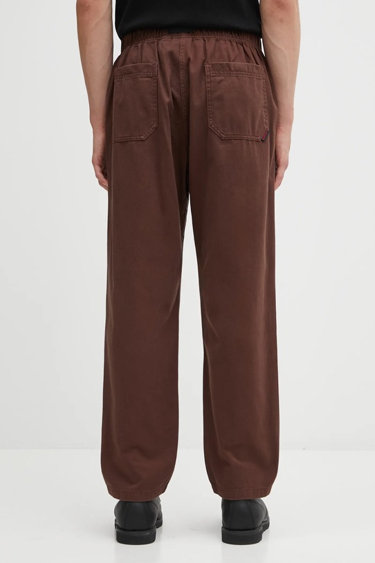 Odzież Gramicci spodnie bawełniane Loose Tapered Ridge Pant G114.OGT brązowy