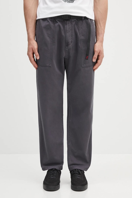 Gramicci spodnie bawełniane Loose Tapered Ridge Pant szary G114.OGT