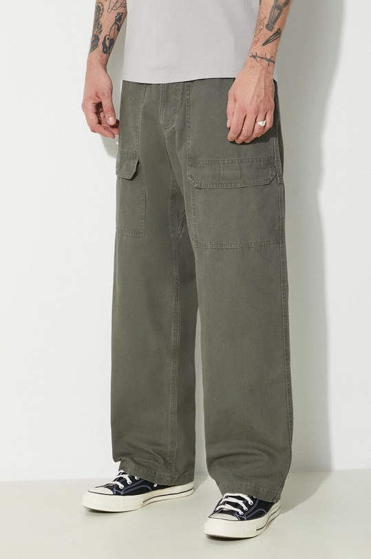 Gramicci cotton trousers Canvas Eqt Pant green G4SM.P004