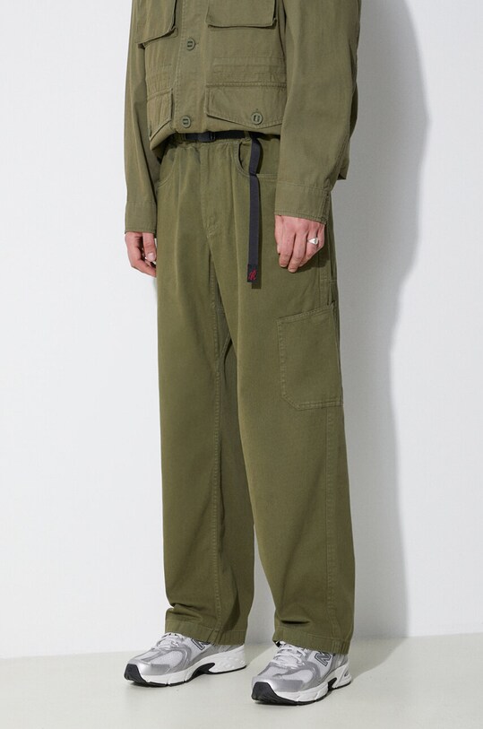 Хлопковые брюки Gramicci Rock Slide Pant зелёный G4SM.P087