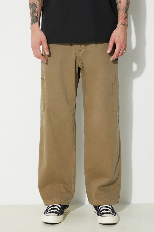 Gramicci cotton trousers Rock Slide Pant cotton green G4SM.P087