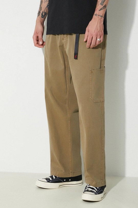 Gramicci cotton trousers Rock Slide Pant green G4SM.P087