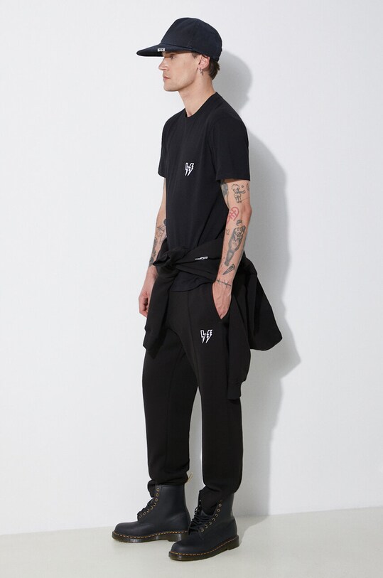 Neil Barrett spodnie dresowe MY71074A.Y538.001N czarny SS24