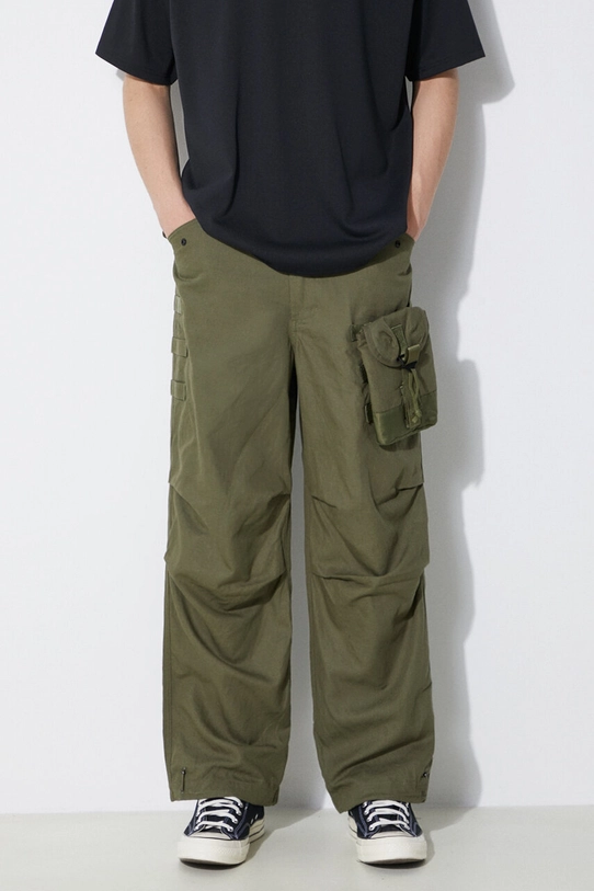 Maharishi spodnie M.A.L.I.C.E. M51 Cargo Pants Cotton Hemp Twill 28 Planet friendly zielony 5051.OLIVE