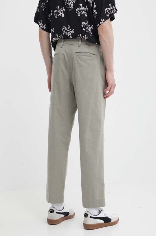 Îmbrăcăminte Abercrombie & Fitch pantaloni din amestec de in KI130.4037.332 verde