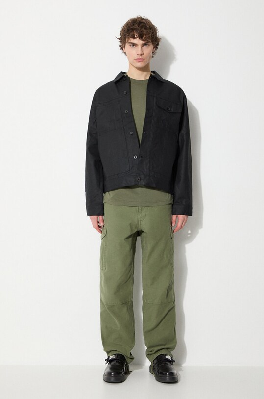 Filson pantaloni in cotone Field Cargo Pants FMPAN0016 verde SS24