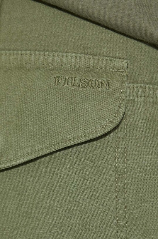 Filson pantaloni in cotone Field Cargo Pants FMPAN0016 verde