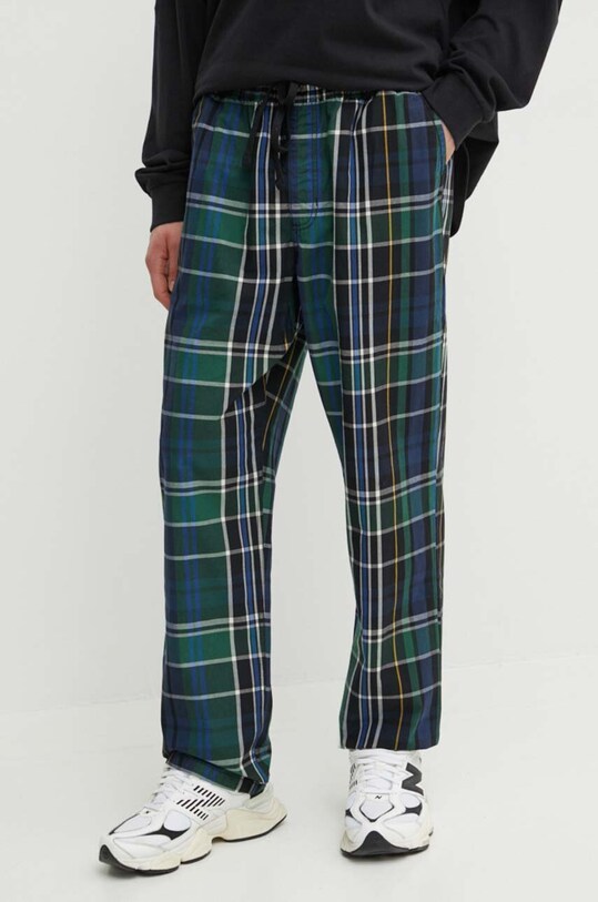 Βαμβακερό παντελόνι Vans βαμβάκι σκούρο μπλε VN0008KFBVA1