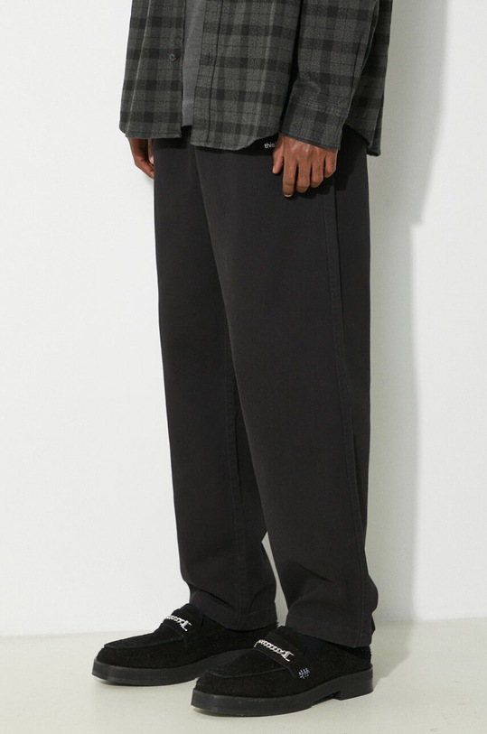 thisisneverthat trousers Easy Pant black TN240WPACP01