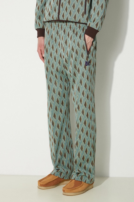 Needles trousers Track Pant jersey turquoise OT225